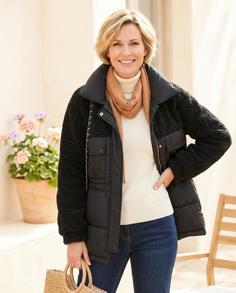 Ulla Fashion - Mazan | Wattiert Kombiniert Jacke Damen