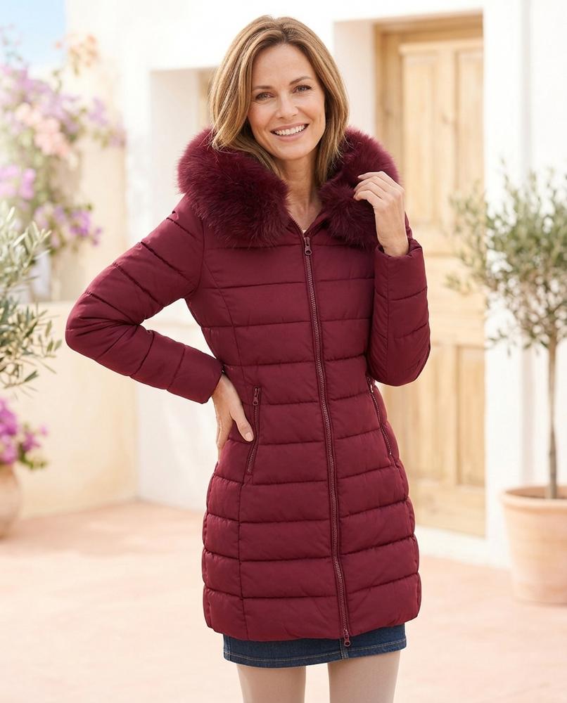 Ulla Fashion - Vedar | Gesteppter Gefütterter Mantel Damen