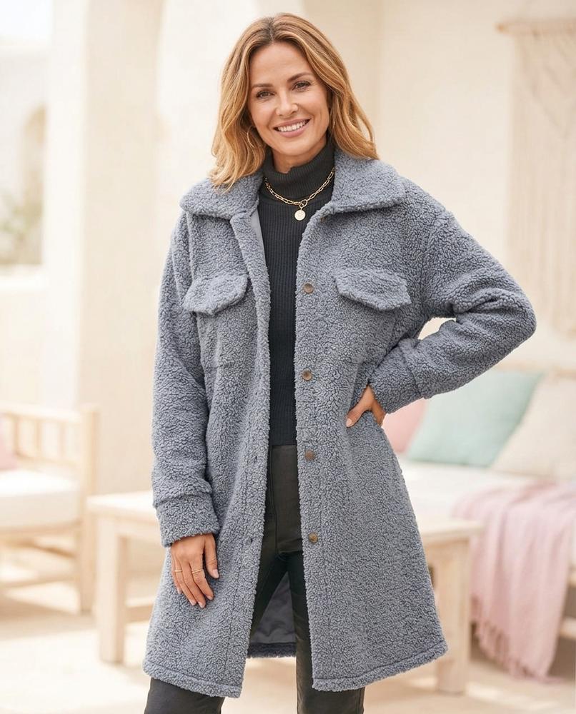 Ulla Fashion - Kesil | Gegürtelt Strukturiert Mantel Damen