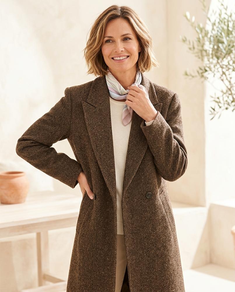Ulla Fashion - Nimer | Langer Gefütterter Mantel Damen