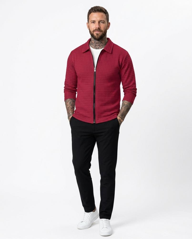 Ulla Fashion - Talev | Strukturierte Langärmlige Jacke Herren