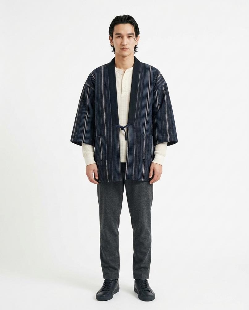 Ulla Fashion - Cubor | Gestreift Bindbar Jacke Herren