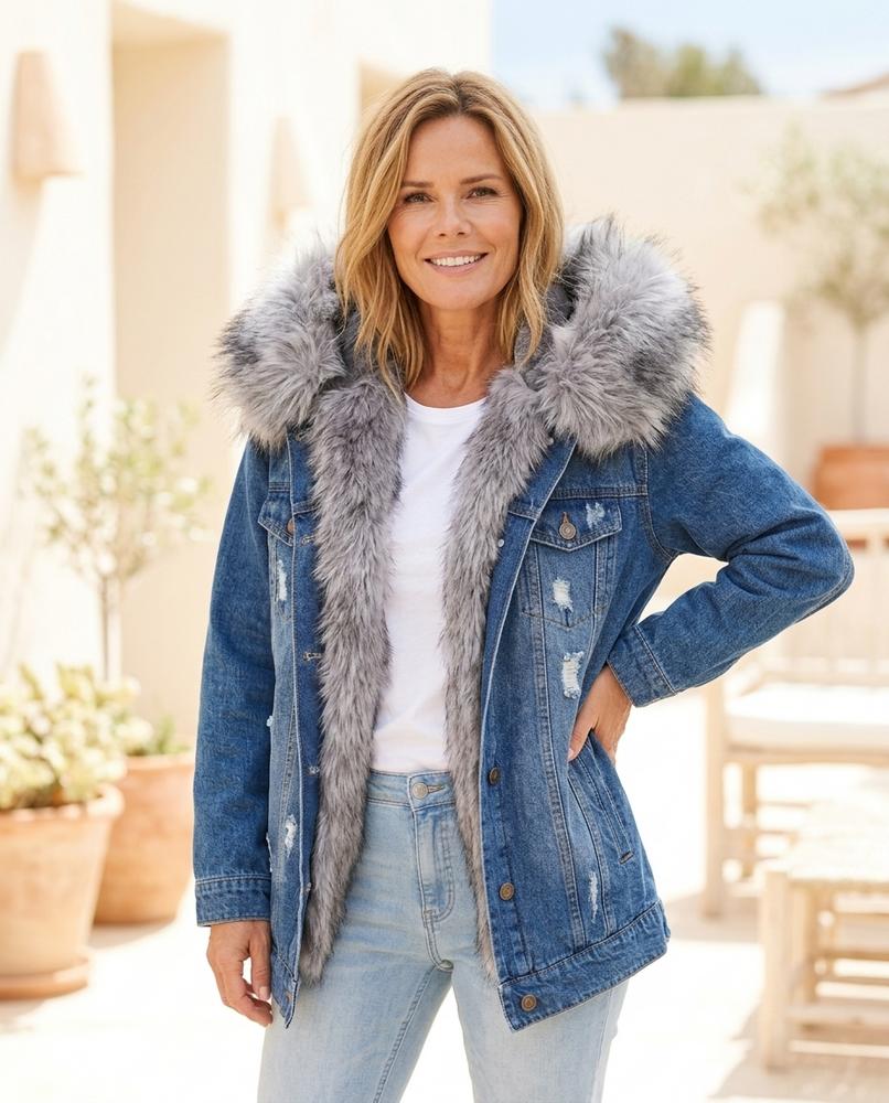 Ulla Fashion - Vamin | Gefüttert Geknöpft Jacke Damen