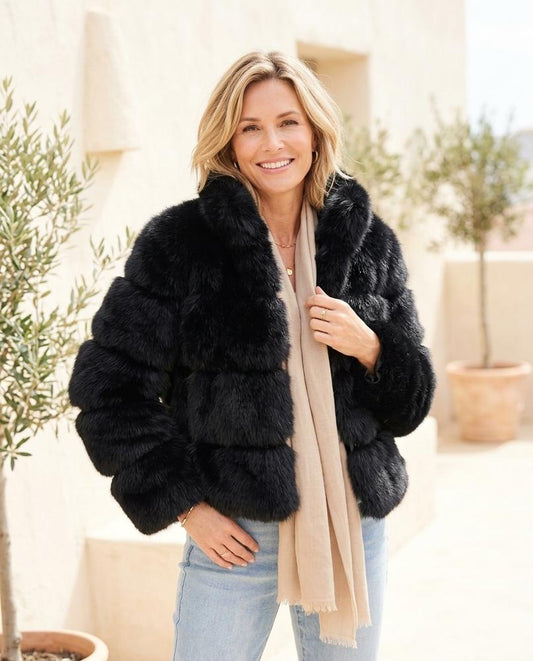 Ulla Fashion - Alser | Gestreift Gefüttert Jacke Damen