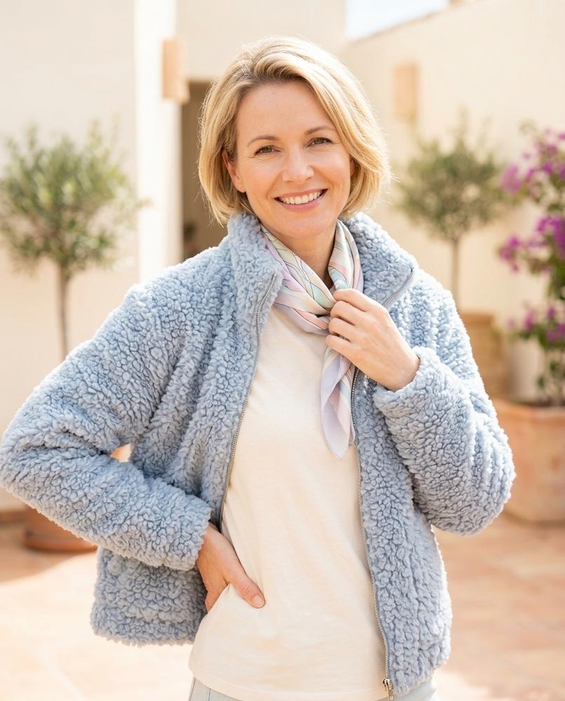 Ulla Fashion - Zasan | Strukturiert Hochgeschlossen Jacke Damen
