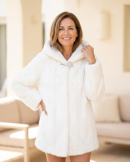 Ulla Fashion - Zamar | Gefütterter Plüschiger Mantel Damen