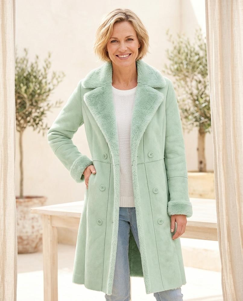 Ulla Fashion - Kavel | Gefütterter Einreihiger Mantel Damen