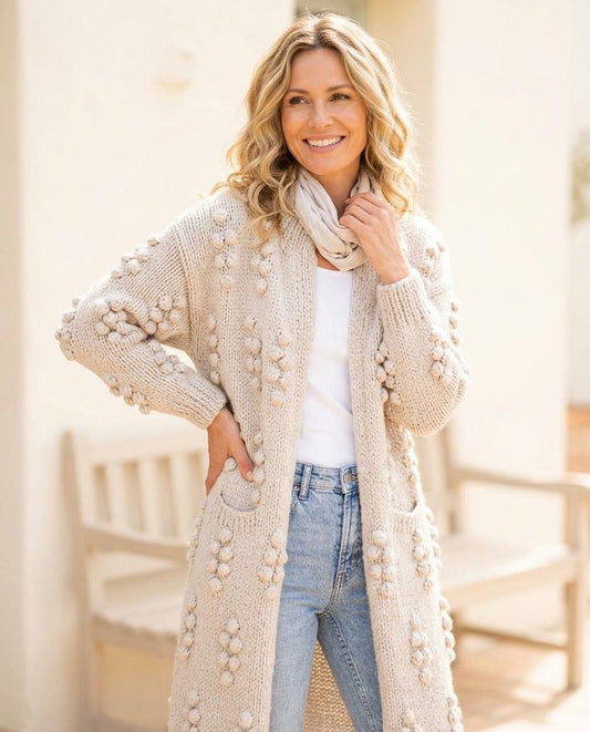 Ulla Fashion - Rilan | Strukturiert Verschlusslos Cardigan Damen