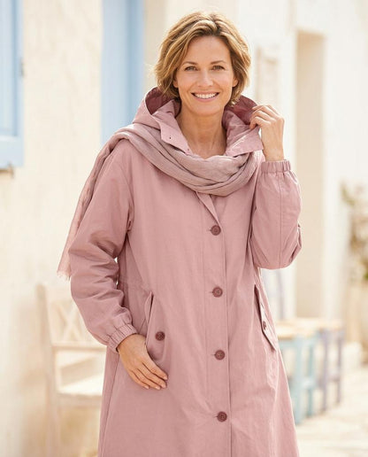 Ulla Fashion - Tasol | Geknöpft Langärmlig Mantel Damen