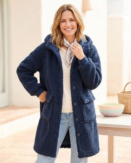 Ulla Fashion - Tital | Gefütterter Strukturierter Mantel Damen
