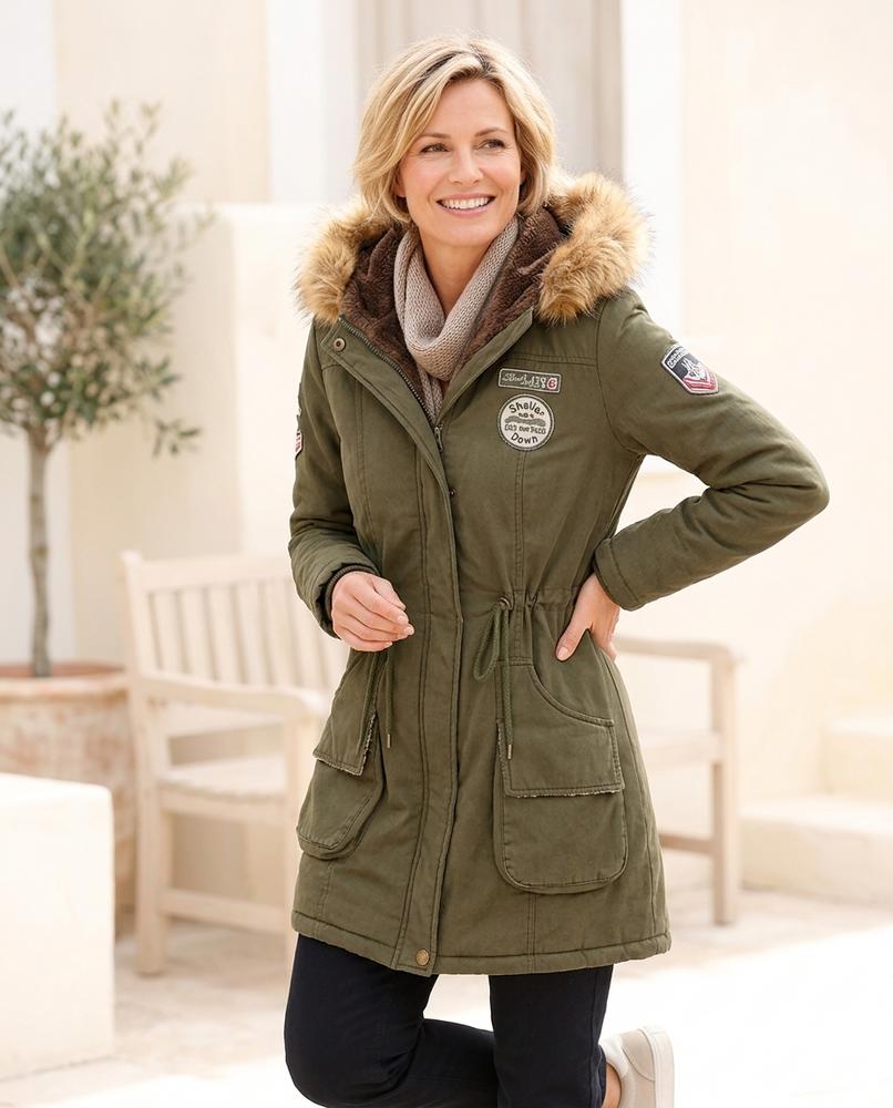 Ulla Fashion - Rovel | Gefüttert Fellbesetzt Mantel Damen