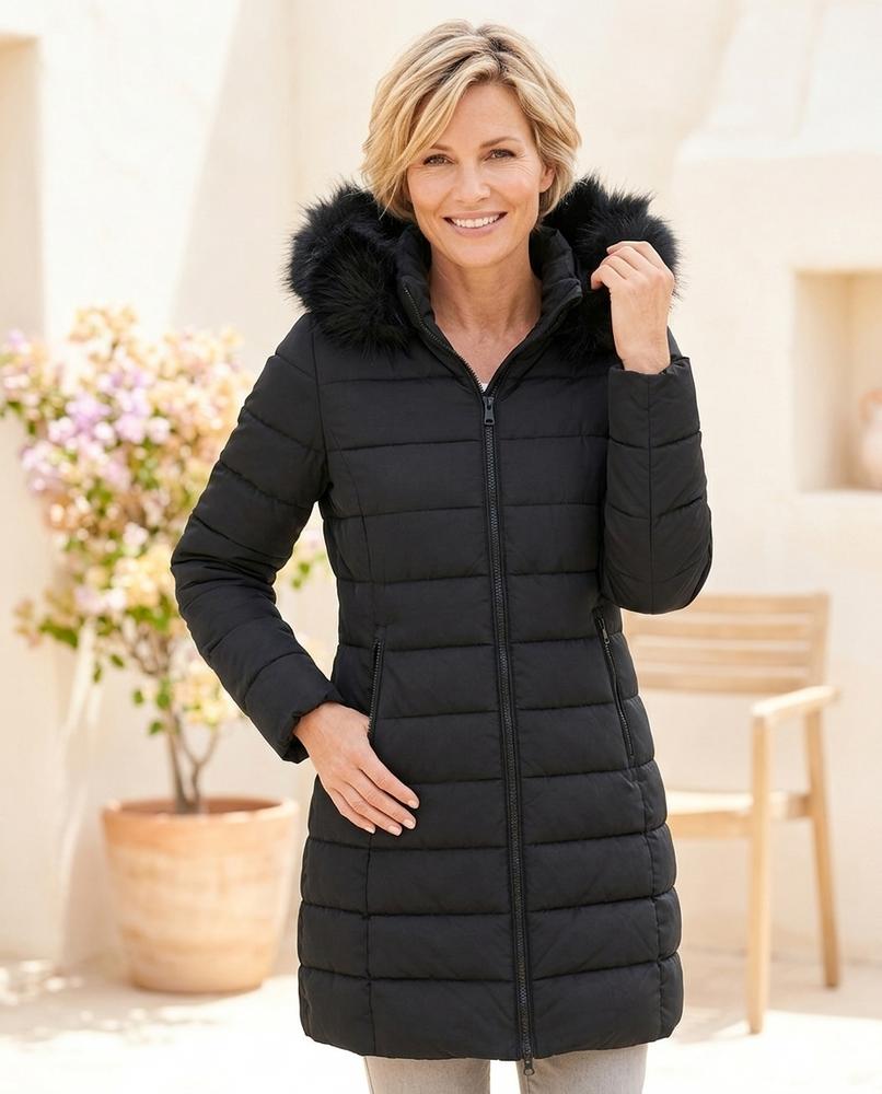 Ulla Fashion - Vedar | Gesteppter Gefütterter Mantel Damen