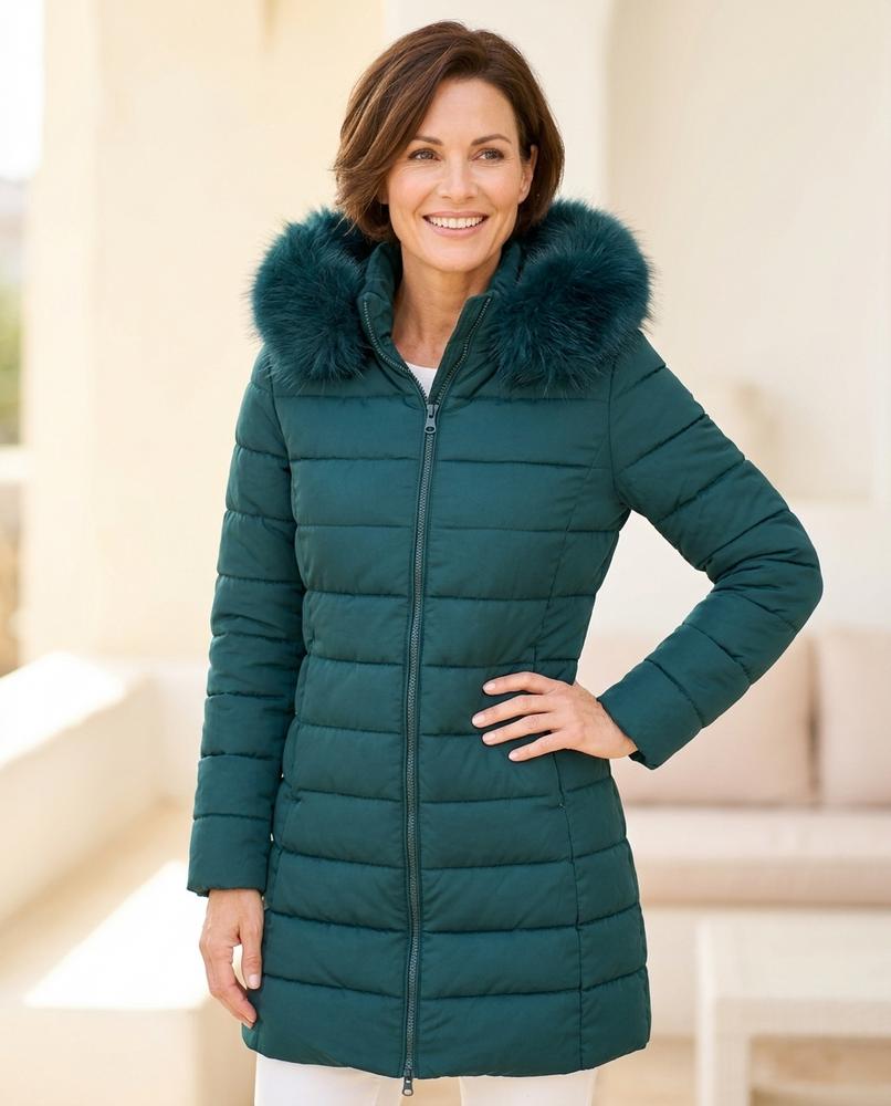 Ulla Fashion - Vedar | Gesteppter Gefütterter Mantel Damen