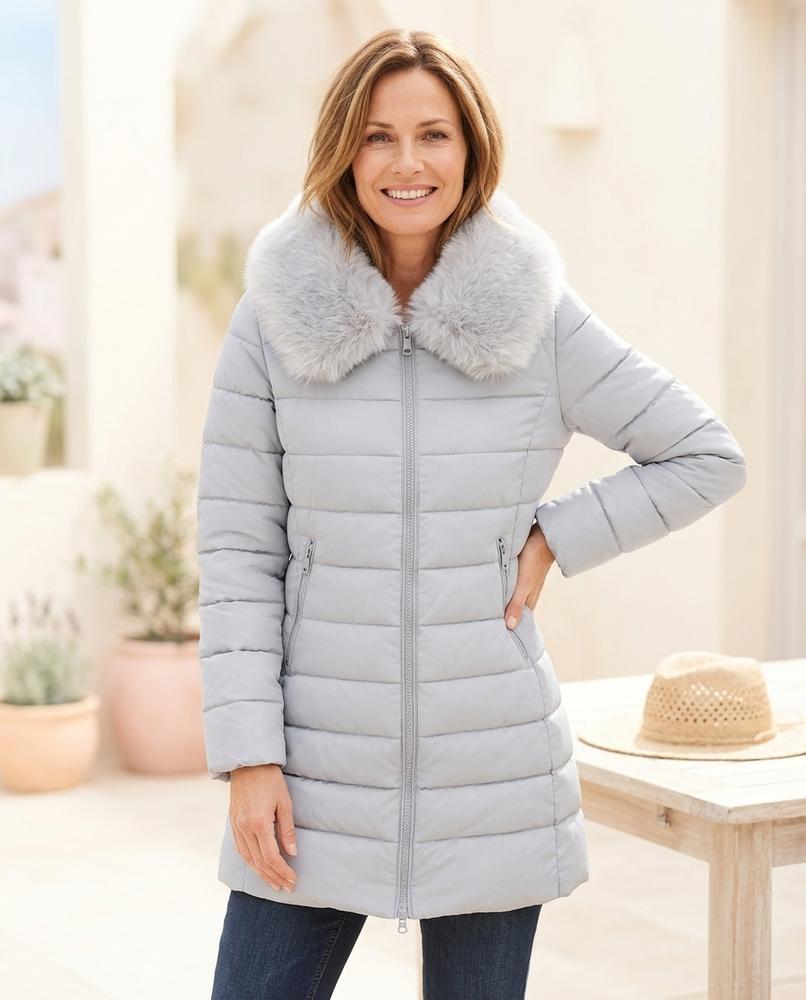 Ulla Fashion - Vedar | Gesteppter Gefütterter Mantel Damen