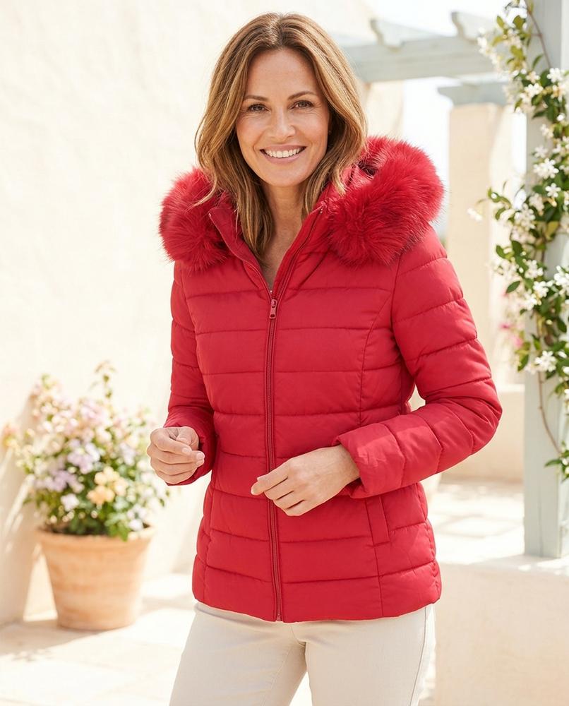 Ulla Fashion - Vedar | Gesteppter Gefütterter Mantel Damen