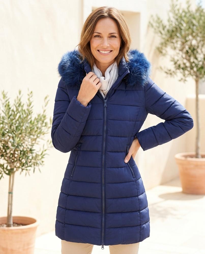 Ulla Fashion - Vedar | Gesteppter Gefütterter Mantel Damen