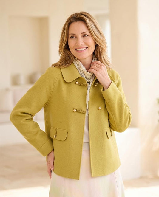Ulla Fashion - Tinav | Geflochtene Kurzgeschnittene Jacke Damen