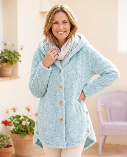 Ulla Fashion - Nemir | Hochfloriger Geknöpfter Mantel Damen