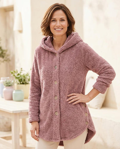 Ulla Fashion - Nemir | Hochfloriger Geknöpfter Mantel Damen