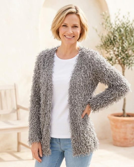 Ulla Fashion - Zanal | Strukturiert Verschlusslos Cardigan Damen