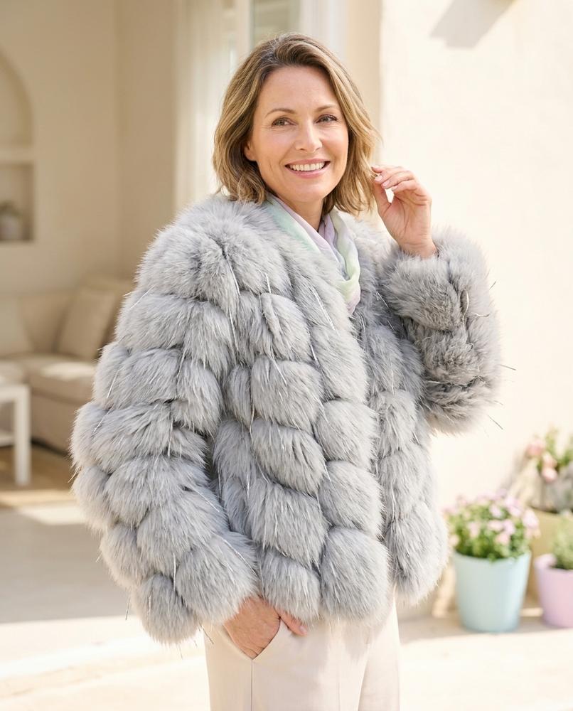 Ulla Fashion - Rimel | Gestuft Pelzig Jacke Damen