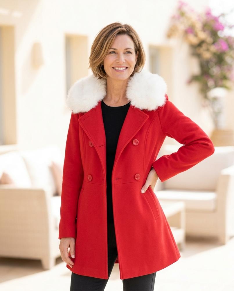 Ulla Fashion - Tasan | Gestuft Geknöpft Mantel Damen