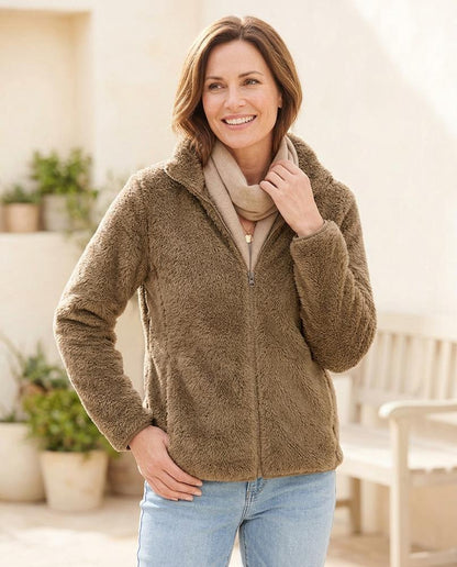 Ulla Fashion - Never | Plüschig Wärmend Jacke Damen