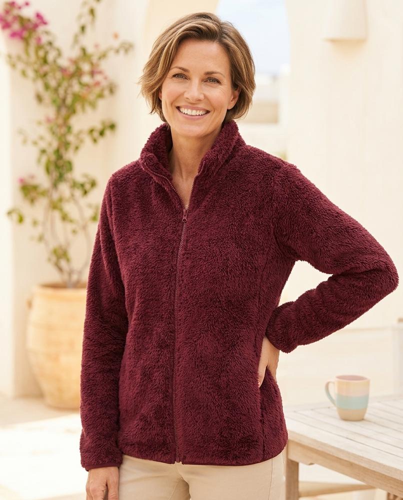Ulla Fashion - Never | Plüschig Wärmend Jacke Damen