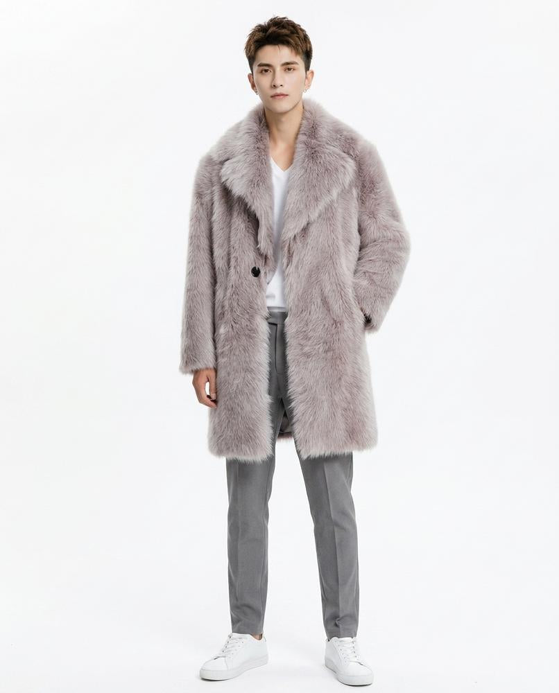 Ulla Fashion - Zaren | Plüschiger Webpelz Mantel Herren