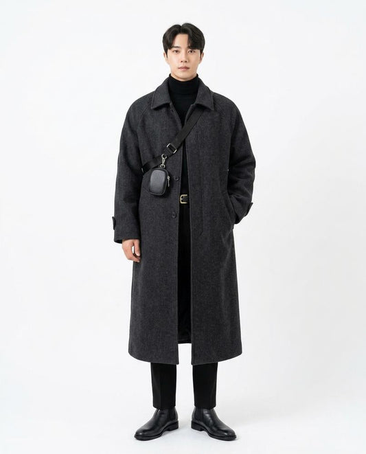Ulla Fashion - Zalar | Oversized Hochgeschlossen Mantel Herren
