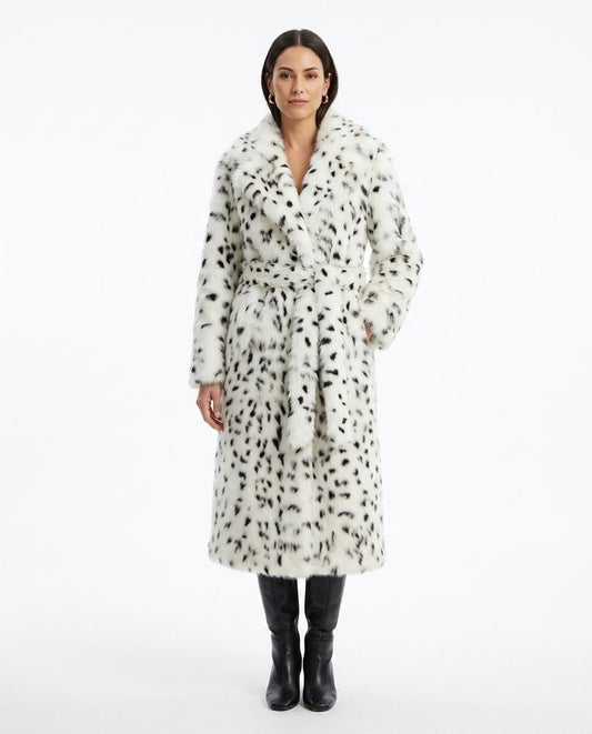 Ulla Fashion - Nosen | Fellartiger Gepunkteter Mantel Unisex
