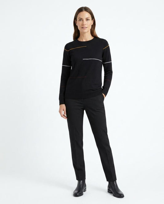 Ulla Fashion - Tarel | Gemustert Rundhals Pullover Herren