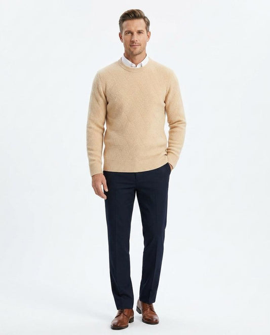 Ulla Fashion - Allev | Strukturierter Feinstrick Pullover Herren