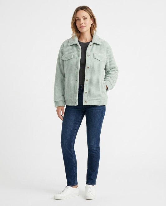 Ulla Fashion - Laken | Gerippt Geknöpft Jacke Unisex