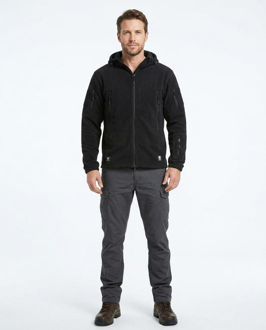 Ulla Fashion - Elvan | Reißverschluss Fleece Jacke Herren