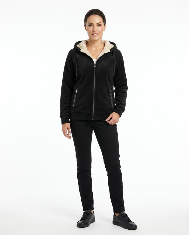 Ulla Fashion - Comon | Gefütterter Samtiger Hoodie Herren