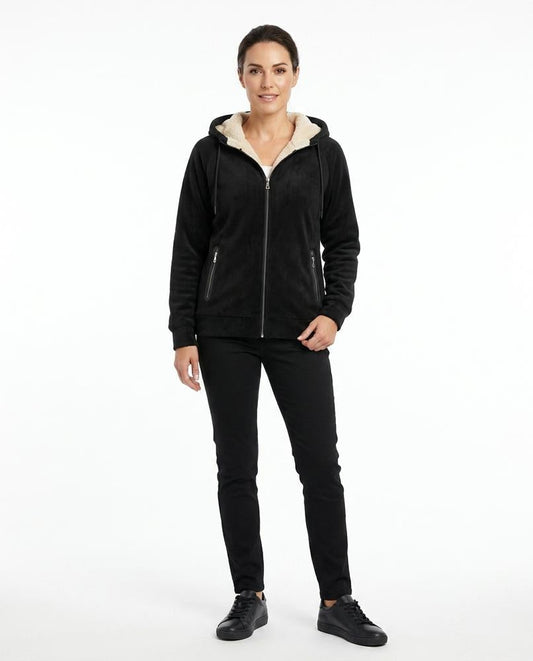 Ulla Fashion - Comon | Gefütterter Samtiger Hoodie Herren
