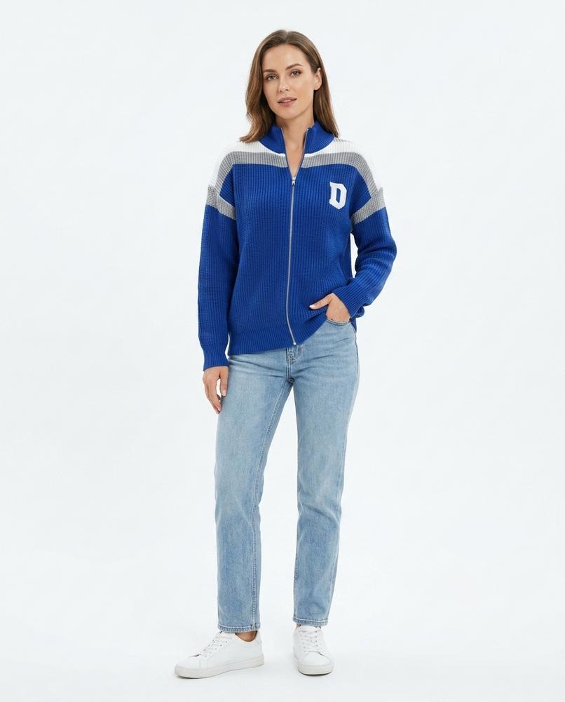 Ulla Fashion - Nilin | Langärmlige Gestreifte Strickjacke Herren
