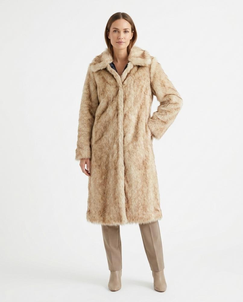 Ulla Fashion - Rirel | Gefütterter Plüsch Mantel Damen