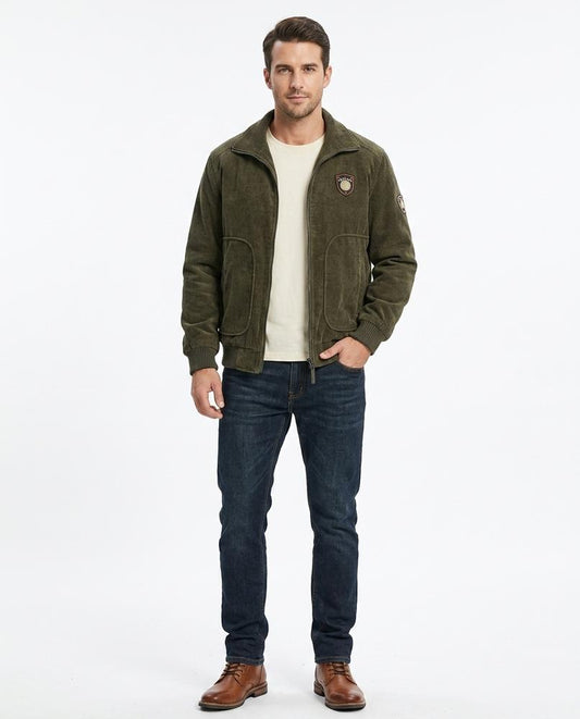 Ulla Fashion - Yovan | Gefütterte Cord Jacke Herren