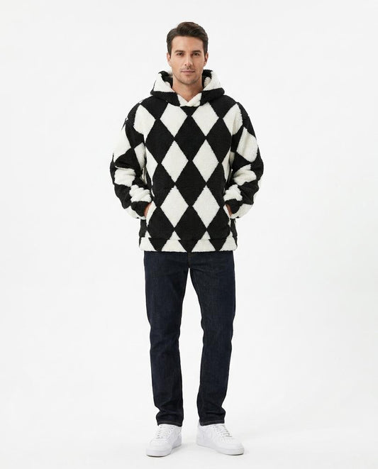 Ulla Fashion - Arrel | Flauschig Gemustert Hoodie Unisex