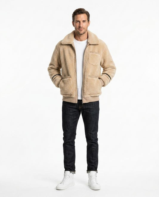 Ulla Fashion - Kasin | Strukturierte Gefütterte Jacke Herren
