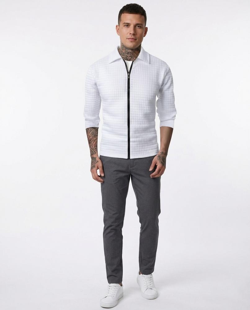 Ulla Fashion - Talev | Strukturierte Langärmlige Jacke Herren