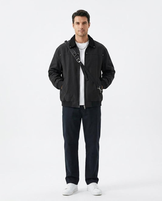Ulla Fashion - Kaven | Locker Geschnittene Unifarbene Jacke Herren
