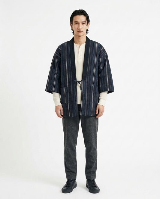 Ulla Fashion - Cubor | Gestreift Bindbar Jacke Herren