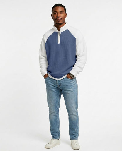Ulla Fashion - Devut | Strukturiert Zweifarbig Sweatshirt Herren