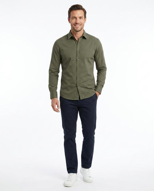 Ulla Fashion - Dinod | Tailliertes Langarm Hemd Herren