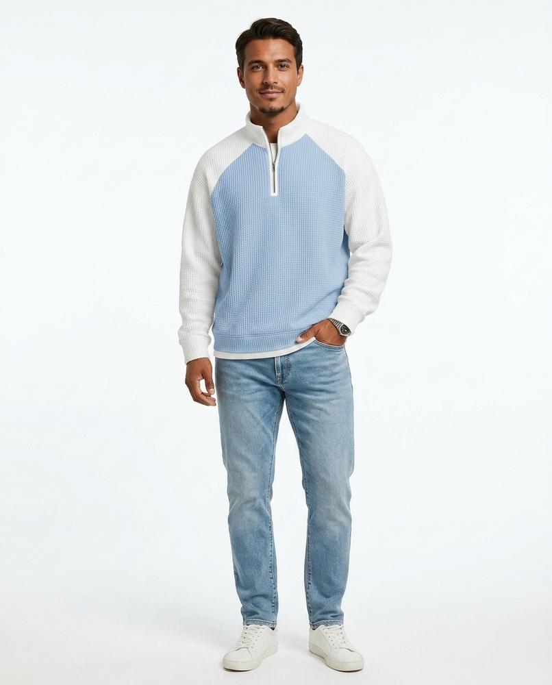 Ulla Fashion - Devut | Strukturiert Zweifarbig Sweatshirt Herren