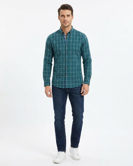 Ulla Fashion - Doram | Langärmlig Kariert Hemd Herren
