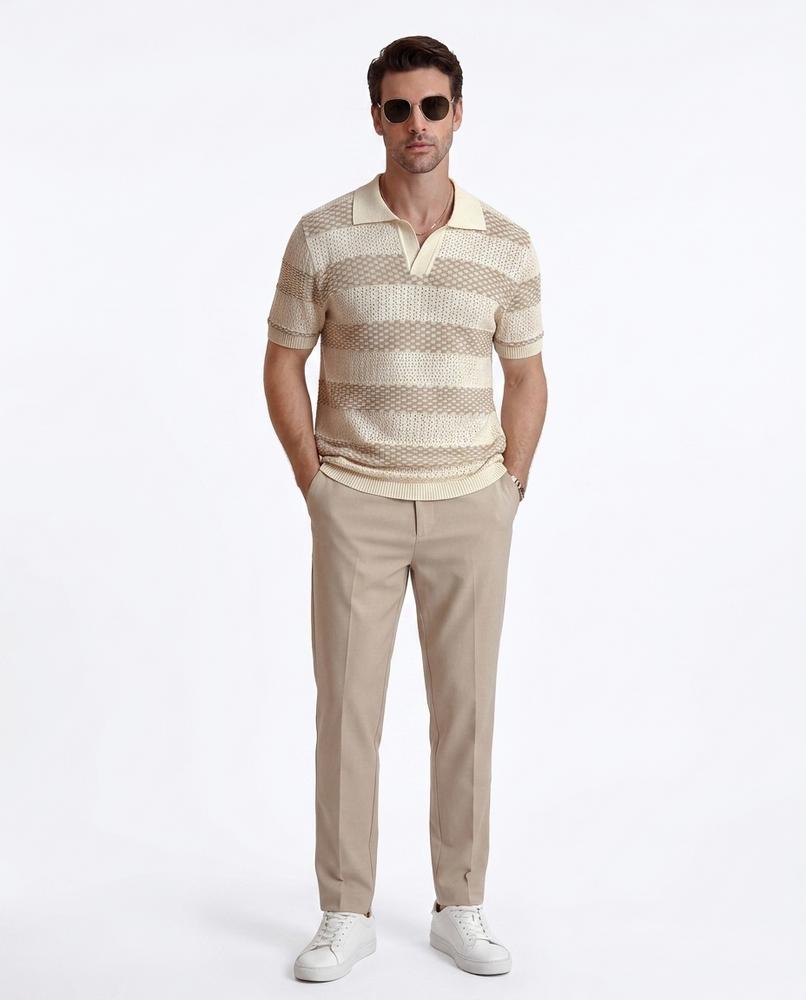 Ulla Fashion - Tumev | Gestreiftes Strukturiertes Shirt Herren